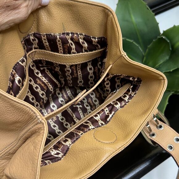 Tignanello Genuine LeatherShoulder Bag Convertible Cinch to Tote purse - Picture 7 of 7